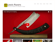 Tablet Screenshot of lewisrazors.com